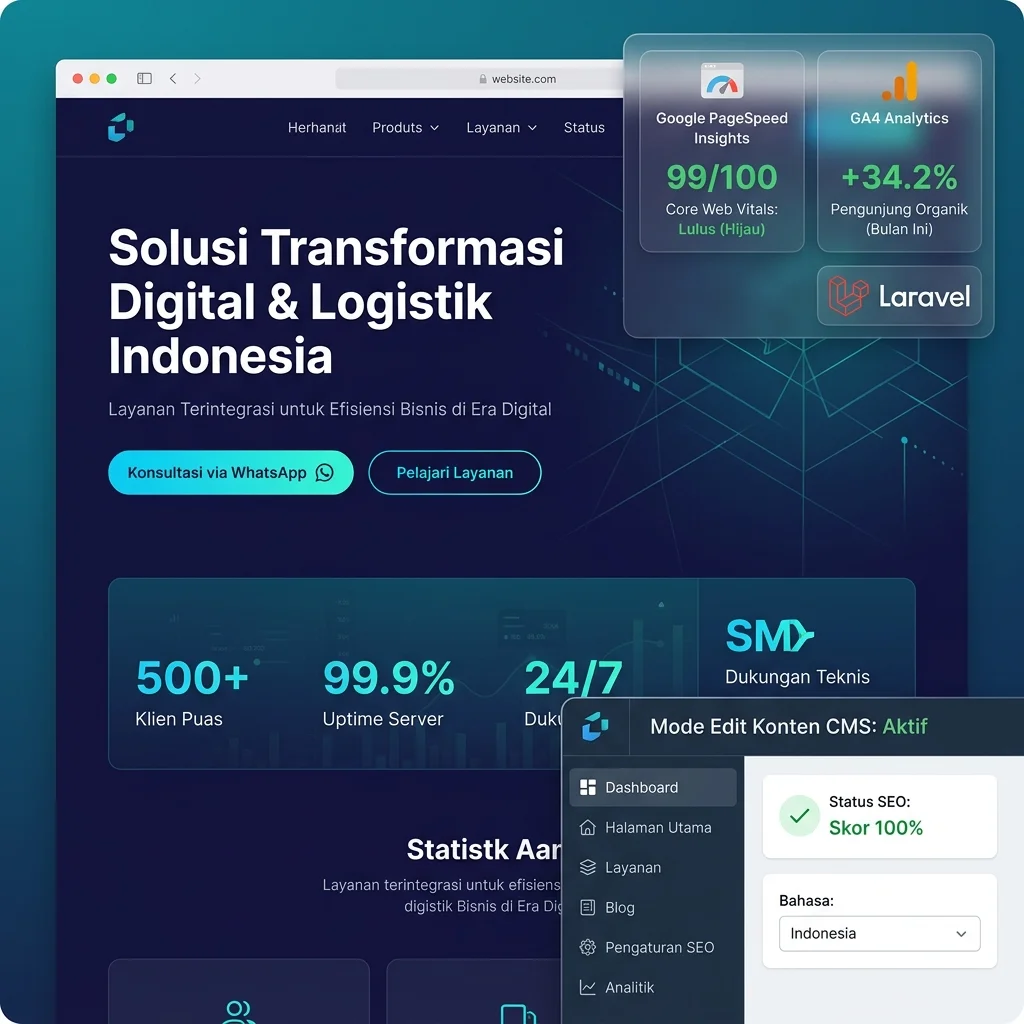 Aplikasi Landing Page & Company Profile oleh Muhamad Wildan